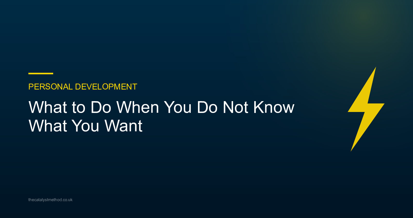 What to Do When You Do Not Know What You Want